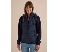 Outdoorjacke CECIL, Damen, Gr. XXL (46), schwarz navy blau, Stoff, Obermaterial 1: 67% Polyester, 27% Viskose, 6% Elasthan. Obermaterial 2: 100% Polyester. Füllung: 100% Polyester, unifarben, normal n