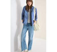 Outdoorjacke CECIL, Gr. S (38), coal blau, Stoff, Obermaterial: 100% Polyester; Obermaterial 2: 62% Polyester, 33% Baumwolle, 5% Elasthan, unifarben, comfort fit normal, ohne Ausschnitt, Bündchen, Jac