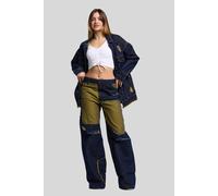 Outdoorjacke CIPO & BAXX "JACKET", Damen, Gr. L, blau (dunkelblau), Stoff, 100% Baumwolle, unifarben, Basic, regular fit normal, Jacken Outdoorjacke, hohem Tragekomfort (46488326-L) dunkelblau