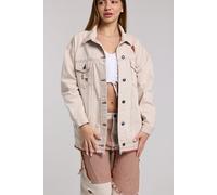 Outdoorjacke CIPO & BAXX "JACKET", Damen, Gr. S, beige, Stoff, 100% Baumwolle, unifarben, Basic, regular fit normal, Jacken Outdoorjacke, hohem Tragekomfort (56325530-S) beige
