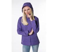 Outdoorjacke DEPROC ACTIVE "CAMBRIDGE WOMEN", Damen, Gr. 36 (S), lila, Web, 100% Polyester, regular fit hüftbedeckend, abnehmbar,eingesetzt,verstellbar Bündchen mit Gummizug,mit verstellbarem Klettver