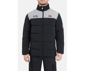 Outdoorjacke ELLESSE "NEBULA PADDED JACKET", Herren, Gr. L, schwarz, taupe, Obermaterial: 100% Polyamid, normal, hoch geschlossener Ausschnitt, Bündchen, Jacken Outdoorjacke (83925132-L) schwarz, taup