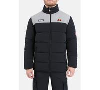 Outdoorjacke ELLESSE "NEBULA PADDED JACKET", Herren, Gr. XL, schwarz-weiß (schwarz, taupe), Obermaterial: 100% Polyamid, normal, hoch geschlossener Ausschnitt, Bündchen, Jacken Outdoorjacke (83925132-