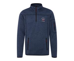 Outdoorjacke FQ1924 "Troyer FQBirk", Herren, Gr. M, blau (navy blazer melange), Obermaterial: 100% Polyester PES., Pullover Outdoorjacke (17438169-M) navy blazer melange