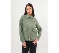 Outdoorjacke FRESHLIONS "Kalia", Damen, Gr. XL, grün (olivgrün), 100% Baumwolle, lang, Jacken Outdoorjacke, im klassischen Design (78260047-XL) olivgrün