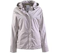 Outdoorjacke FUCHS SCHMITT, Damen, Gr. 34, grau (kitt), Web, Obermaterial: 70% Polyester, 30% Polyamid, clean, unifarben, normal, Jacken Outdoorjacke, mit abnehmbarer Kapuze (96897908-34)