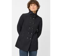 Outdoorjacke FUCHS SCHMITT, Damen, Gr. 38, marine, Web, Obermaterial: 58% Baumwolle, 42% Polyester, unifarben, regular fit normal, abgesteppte Kante, Jacken Outdoorjacke, Stehkragen, Regular Fit, Ligh