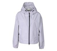 Outdoorjacke FUCHS SCHMITT, Damen, Gr. 38, weiß, Web, Obermaterial: 100% Polyester, unifarben, regular fit normal, hoch geschlossener Ausschnitt, elastischer Bund, Jacken Outdoorjacke, mit Kapuze, Reg