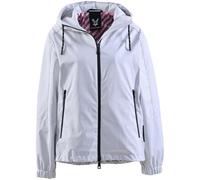 Outdoorjacke FUCHS SCHMITT, Damen, Gr. 40, grau (hellgrau), Web, Obermaterial: 100% Polyester, clean, unifarben, regular fit hüftbedeckend, elastischer Bund, Jacken Outdoorjacke, mit Kapuze (40954440-