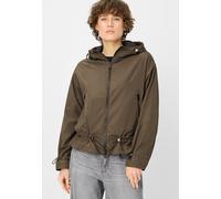 Outdoorjacke FUCHS SCHMITT, Damen, Gr. 40, schilf, Web, Obermaterial: 100% Polyester, unifarben, regular fit hüftlang, hoch geschlossener Ausschnitt, verstellbar abgesteppte Kante mit verstellbarem Gu