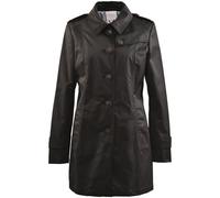 Outdoorjacke FUCHS SCHMITT, Damen, Gr. 40, schwarz, Web, Obermaterial: 58% Baumwolle, 42% Polyester, unifarben, clean, modisch, normal Po-bedeckend, Langarm, Jacken, in Trenchoptik (66318159-40) schwa
