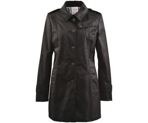 Outdoorjacke FUCHS SCHMITT, Damen, Gr. 42, schwarz, Web, Obermaterial: 58% Baumwolle, 42% Polyester, clean, unifarben, normal Po-bedeckend, Jacken Outdoorjacke, in Trenchoptik (66318159-42) schwarz