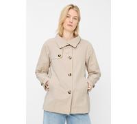 Outdoorjacke FUCHS SCHMITT, Damen, Gr. 46, kitt, Web, Obermaterial: 100% Polyester, unifarben, regular fit normal, hoch geschlossener Ausschnitt, mit Riegel abgesteppte Kante verstellbar, Jacken Outdo
