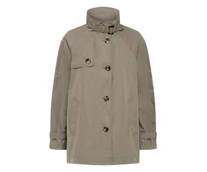Outdoorjacke FUCHS SCHMITT, Damen, Gr. 50, taupe, Web, Obermaterial: 100% Polyester, unifarben, regular fit normal, hoch geschlossener Ausschnitt, mit Riegel abgesteppte Kante verstellbar, Jacken Outd