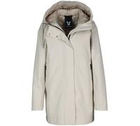 Outdoorjacke FUCHS SCHMITT "Jacke", Damen, Gr. 42, grau (kitt), Web, Obermaterial: 100% Polyester. Futter: 100% Polyester. Wattierung: 100% Polyester, clean, unifarben, normal Po-bedeckend, hoch gesch
