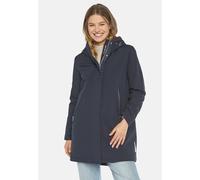 Outdoorjacke FUCHS SCHMITT "Kurzmantel Urban Protection", Damen, Gr. 44, blau, 100% Polyester, unifarben, casual, normal, ohne Ausschnitt, Langarm, Jacken, mit Kapuze (94991960-44) blau