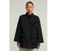 Outdoorjacke G-STAR "Chisel A-Line Field Jacke", Damen, Gr. XS, dk schwarz, Obermaterial: 50% Polyester, Jacken Outdoorjacke (78003006-XS)