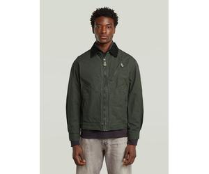 Outdoorjacke G-STAR "Duty Canvas Trucker Jacke", Herren, Gr. L, grün (asfalt), Obermaterial: 100% Baumwolle, Jacken Outdoorjacke (49335165-L) asfalt