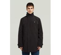 Outdoorjacke G-STAR "Garber Trenchcoat, nicht wattiert", Damen, Gr. M, dk schwarz, dk schwarz, Obermaterial: 82% Polyester, 18% Polyamid, Jacken Outdoorjacke (85684262-M) dk schwarz, dk schwarz