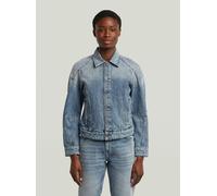 Outdoorjacke G-STAR "Kitoh 3D Jacke", Damen, Gr. XL, vintage indigo apex, Obermaterial: 100% Baumwolle, Jacken Outdoorjacke (54255916-XL) vintage indigo apex