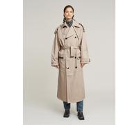 Outdoorjacke G-STAR "Macro Balloon Trenchcoat", Damen, Gr. L, beige (dk brick), Obermaterial: 100% Baumwolle, Jacken Outdoorjacke (35849137-L) dk brick