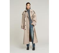 Outdoorjacke G-STAR "Macro Balloon Trenchcoat", Damen, Gr. M, dk brick, Obermaterial: 100% Baumwolle, Jacken Outdoorjacke (35849137-M) dk brick