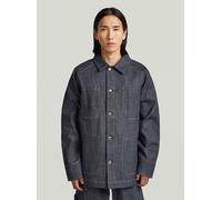 Outdoorjacke G-STAR "MN Selvedge Jacke", Herren, Gr. L, grau (raw denim), Obermaterial: 100% Baumwolle, Jacken Outdoorjacke (30146210-L) raw denim