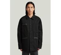 Outdoorjacke G-STAR "MN Selvedge Jacke", Herren, Gr. XS, schwarz (raw denim), Obermaterial: 100% Baumwolle, Jacken Outdoorjacke (10336918-XS) raw denim
