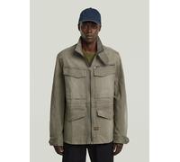 Outdoorjacke G-STAR "Rovic Slim Field Jacke", Herren, Gr. L, grün (vintage dust turf), Obermaterial: 50% Baumwolle, 48% Baumwolle, 2% Elasthan, Jacken Outdoorjacke (76370336-L) vintage dust turf
