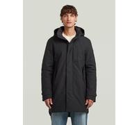 Outdoorjacke G-STAR "Utility Lightweight Steppmantel", Herren, Gr. XL, schwarz (dk schwarz), Obermaterial: 54% Elastomultiester, 46% Polyester, Jacken Outdoorjacke (90669350-XL) dk schwarz