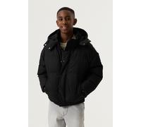 Outdoorjacke GARCIA, Jungen, Gr. 164/170, schwarz, Web, Obermaterial: 100% Polyester, unifarben, regular fit normal, elastischer Bund, Jacken Outdoorjacke, mit Kapuze for Boys (51688602-164) schwarz