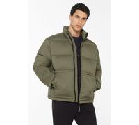 Outdoorjacke HARLEM SOUL, Herren, Gr. L, grün (deep khaki), Web, Material: 100% Polyester, Futter: 100% Polyester, Füllung: 100% Polyester, unifarben, lässig geschnitten normal, eingesetzt elastischer