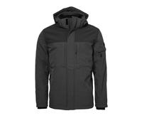 Outdoorjacke HERO BY JOHN MEDOOX "JAN mit Kapuze Outdoorjacke", Herren, Gr. XL, schwarz (anthra melange), angeraute Sweatware, 65% Polyester, 35% Baumwolle, comfort fit, Jacken Outdoorjacke, Outdoorja