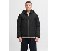 Outdoorjacke JACK & JONES "JCOUNION LIGHT PADDED BLOCKING JACKET SN", Herren, Gr. L, schwarz, Web, Obermaterial: 100% Polyester, unifarben, regular fit hüftbedeckend, Jacken Outdoorjacke (52318032-L) 