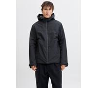 Outdoorjacke JACK & JONES "JJEBRANDON TRANSITIONAL JACKET NOOS", Herren, Gr. XS, schwarz, Web, Obermaterial: 100% Polyester, unifarben, regular fit hüftlang, hoch geschlossener Ausschnitt, Jacken (752