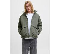 Outdoorjacke JACK & JONES "JJEDIEGO TRANSITIONAL JACKET NOOS", Herren, Gr. M, grün (dusty olive), Web, Obermaterial: 100% Polyester, unifarben, regular fit hüftlang, Jacken Outdoorjacke (16981104-M) d