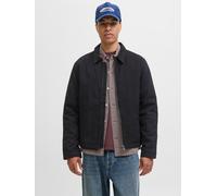 Outdoorjacke JACK & JONES "JJEDOVER WORKER JACKET NOOS", Herren, Gr. XS, schwarz, Web, Obermaterial: 100% Baumwolle, unifarben, regular fit normal, Jacken Outdoorjacke (68314468-XS) schwarz