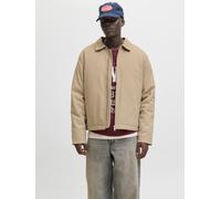 Outdoorjacke JACK & JONES "JJEDOVER WORKER JACKET NOOS", Herren, Gr. XXL, beige (crockery), Web, Obermaterial: 100% Baumwolle, unifarben, regular fit, Jacken (60532739-XXL) crockery