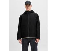 Outdoorjacke JACK & JONES "JJEFLYNN FUNCTIONAL JACKET NOOS", Herren, Gr. L, schwarz, Web, Obermaterial: 100% Polyester, unifarben, regular fit hüftlang, hoch geschlossener Ausschnitt, Jacken Outdoorja