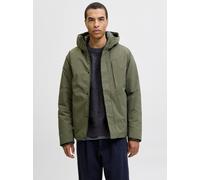 Outdoorjacke JACK & JONES "JJEKEEN JACKET AW25 SN", Herren, Gr. S, grün (grape leaf), Web, Obermaterial: 100% Polyester, unifarben, regular fit hüftbedeckend, hoch geschlossener Ausschnitt, Bündchen,