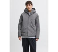 Outdoorjacke JACK & JONES "JJEKEEN JACKET AW25 SN", Herren, Gr. XL, grau (castlerock), Web, Obermaterial: 100% Polyester, unifarben, regular fit hüftbedeckend, hoch geschlossener Ausschnitt, Bündchen,