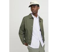 Outdoorjacke JACK & JONES "JORSANTORINI HARRINGTON JACKET SN", Herren, Gr. XXL, grün (beetle), Obermaterial: 100% Polyester, regular fit, Jacken Outdoorjacke (50007253-XXL)