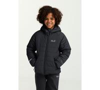 Outdoorjacke JACK WOLFSKIN "ZENON JKT KIDS", Kinder, Gr. 176, schwarz (phantom), Oberstoff: 100% POLYESTER. Kontrastmaterial 1: 100% POLYESTER. Füllung 1: 100% POLYESTER. Futter 1: 100% POLYESTER, Jac