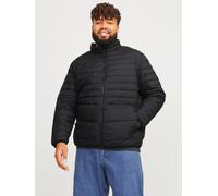 Outdoorjacke "JJESTATE PACKABLE PUFFER COLLAR NOOS PLS", Damen, Gr. 6XL, schwarz, Web, Obermaterial: 100% Polyester, JACK & JONES PLUSSIZE, unifarben, regular fit normal, eingefasste Kante, Jacken Out