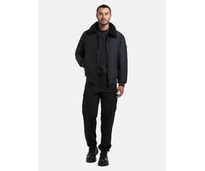 Outdoorjacke KHUJO "Ginster", Herren, Gr. M (50), grau, Obermaterial: 83% Polyester, 17% Elasthan. Innenfutter: 100% Nylon. Wattierung: 100% Polyester, regular fit hüftbedeckend, Ärmel ohne Ärmelschli