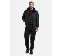 Outdoorjacke KHUJO "Ginster", Herren, Gr. S (48), schwarz (grau), Obermaterial: 83% Polyester, 17% Elasthan. Innenfutter: 100% Nylon. Wattierung: 100% Polyester, regular fit hüftbedeckend, Ärmel ohne 