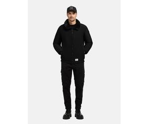 Outdoorjacke KHUJO "Huey", Herren, Gr. XXL (56), schwarz, Obermaterial: 83% Polyester, 17% Elasthan. Innenfutter: 100% Nylon. Wattierung: 100% Polyester, regular fit hüftbedeckend, hoch geschlossener 