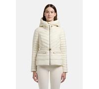 Outdoorjacke KHUJO "Lorella", Gr. M (38), sanftes weiß, Obermaterial: 100% Nylon; Innenfutter: 100% Nylon; Wattierung: 100% Polyester, figurbetont hüftbedeckend, hoch geschlossener Ausschnitt, Ärmel o
