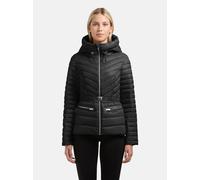 Outdoorjacke KHUJO "Lorella", Damen, Gr. XXL (44), schwarz, Obermaterial: 100% Nylon. Innenfutter: 100% Nylon. Wattierung: 100% Polyester, figurbetont hüftbedeckend, hoch geschlossener Ausschnitt, Ärm
