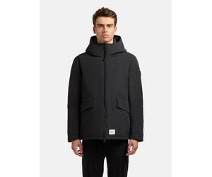 Outdoorjacke KHUJO "Oreg", Herren, Gr. M (50), schwarz, Obermaterial: 85% Polyester, 15% Baumwolle. Innenfutter: 100% Polyester. Wattierung: 100% Polyester, gerade hüftbedeckend, Bündchen, Jacken Outd